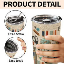 Load image into Gallery viewer, Personalized 20oz Stainless Steel Tumbler Custom Name Gift for Crafters
