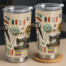 Load image into Gallery viewer, Personalized 20oz Stainless Steel Tumbler Custom Name Gift for Crafters
