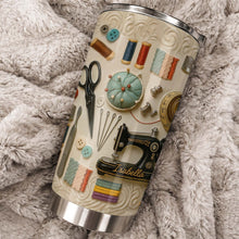 Load image into Gallery viewer, Personalized 20oz Stainless Steel Tumbler Custom Name Gift for Crafters
