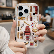 Load image into Gallery viewer, Personalized Clear Phone Case Custom Name Gift for Barber
