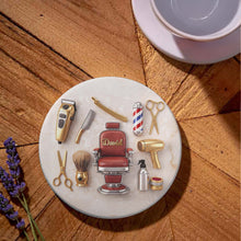 Load image into Gallery viewer, Personalized Ceramic Coaster Custom Name Gift for Dad Barber
