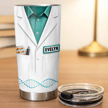 Load image into Gallery viewer, Personalized Nutrition Facts Stainless Steel Tumbler for Pharmacists - Custom 20oz/30oz Gift
