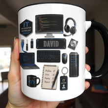Load image into Gallery viewer, Personalized Accent Mug Custom Name Gift for Engineer
