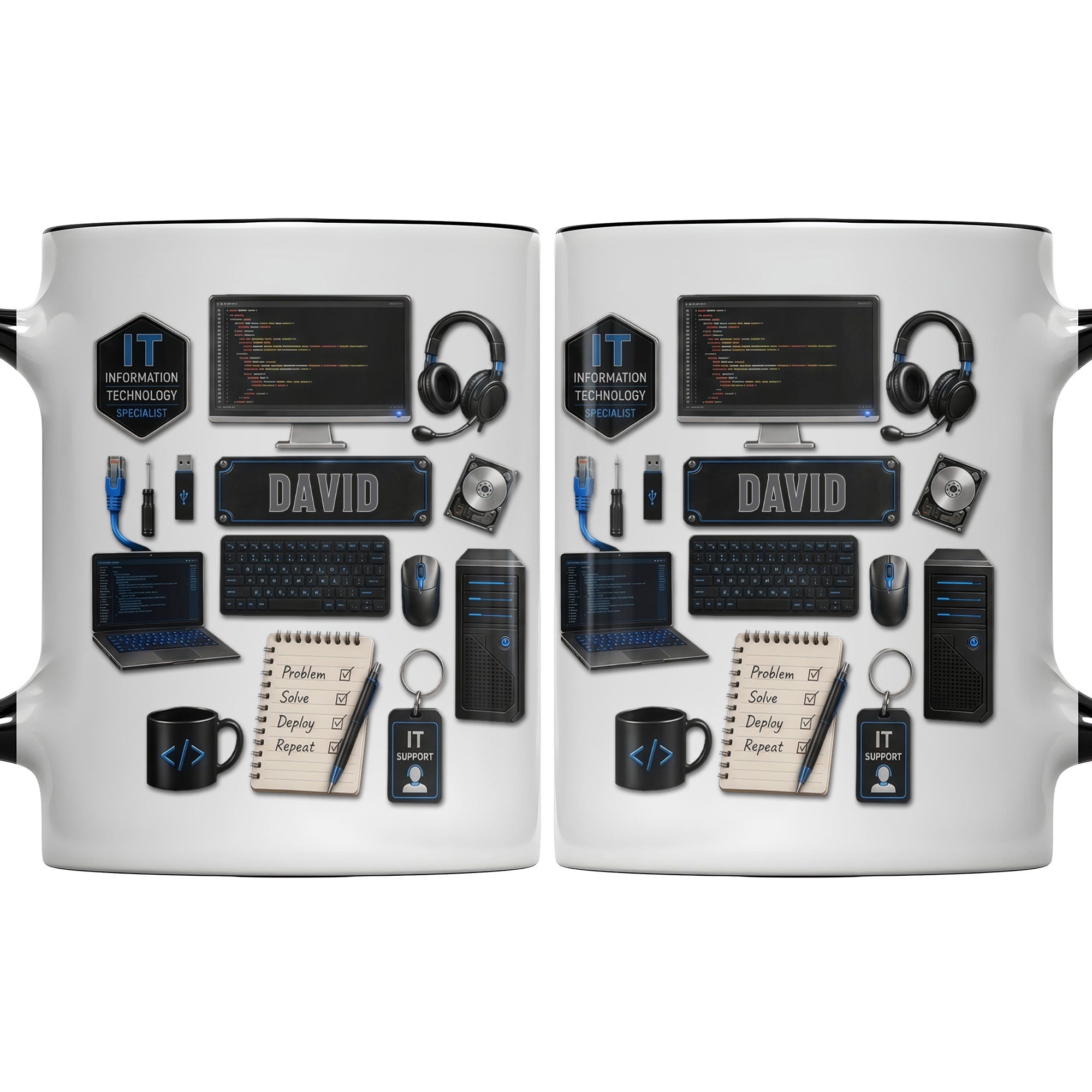 Personalized Accent Mug Custom Name Gift for Engineer