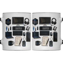 Load image into Gallery viewer, Personalized Accent Mug Custom Name Gift for Engineer
