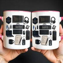 Load image into Gallery viewer, Personalized Accent Mug Custom Name Gift for Engineer

