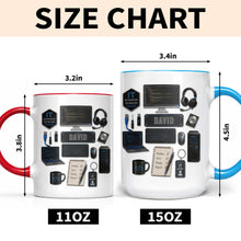 Load image into Gallery viewer, Personalized Accent Mug Custom Name Gift for Engineer
