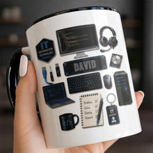 Load image into Gallery viewer, Personalized Accent Mug Custom Name Gift for Engineer
