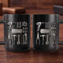 Load image into Gallery viewer, Personalized Wrench Handle Coffee Mug Custom Name Gift for Dad
