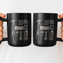 Load image into Gallery viewer, Personalized Wrench Handle Coffee Mug Custom Name Gift for Dad
