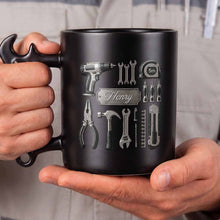 Load image into Gallery viewer, Personalized Wrench Handle Coffee Mug Custom Name Gift for Dad

