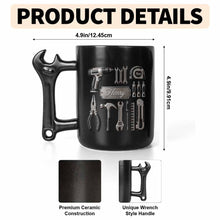 Load image into Gallery viewer, Personalized Wrench Handle Coffee Mug Custom Name Gift for Dad
