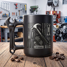 Load image into Gallery viewer, Personalized Wrench Handle Coffee Mug Custom Name Gift for Dad
