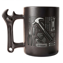 Load image into Gallery viewer, Personalized Wrench Handle Coffee Mug Custom Name Gift for Dad

