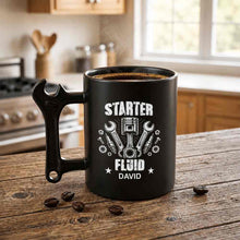 Load image into Gallery viewer, Personalized Wrench Handle Coffee Mug Custom Name Gift for Dad
