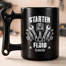 Load image into Gallery viewer, Personalized Wrench Handle Coffee Mug Custom Name Gift for Dad
