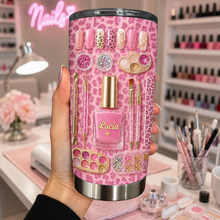 Load image into Gallery viewer, Personalized Leopard Pattern 20oz Tumbler Custom Name Gift
