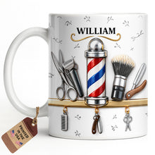 Load image into Gallery viewer, Personalized Barber Tools Coffee Mug Custom Gift for Dad
