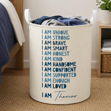 Load image into Gallery viewer, Personalized Storage Basket Custom Name for Kids Birthday Gift
