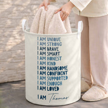 Load image into Gallery viewer, Personalized Storage Basket Custom Name for Kids Birthday Gift
