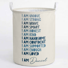 Load image into Gallery viewer, Personalized Storage Basket Custom Name for Kids Birthday Gift
