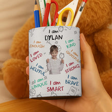 Load image into Gallery viewer, Personalized PU Leather Pen Holder Custom Name Gift for Kids

