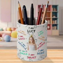 Load image into Gallery viewer, Personalized PU Leather Pen Holder Custom Name Gift for Kids
