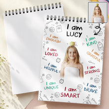 Load image into Gallery viewer, Personalized Sketch Book Custom Photo Affirmations Gift for Kids
