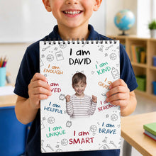 Load image into Gallery viewer, Personalized Sketch Book Custom Photo Affirmations Gift for Kids
