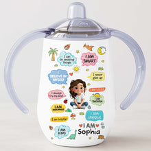 Load image into Gallery viewer, Personalized Stainless Steel Sippy Cup Custom Name Gift for Kids
