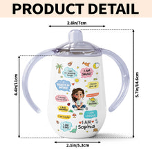 Load image into Gallery viewer, Personalized Stainless Steel Sippy Cup Custom Name Gift for Kids
