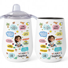 Load image into Gallery viewer, Personalized Stainless Steel Sippy Cup Custom Name Gift for Kids
