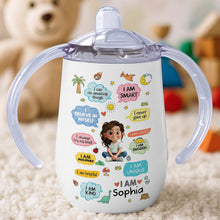 Load image into Gallery viewer, Personalized Stainless Steel Sippy Cup Custom Name Gift for Kids
