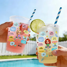 Load image into Gallery viewer, Personalized Frosted Cups Custom Name Kids Dinosaur Gift

