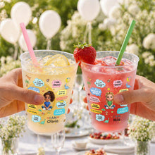 Load image into Gallery viewer, Personalized Frosted Cups Custom Name Kids Dinosaur Gift
