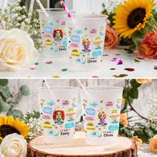 Load image into Gallery viewer, Personalized Frosted Cups Custom Name Kids Dinosaur Gift
