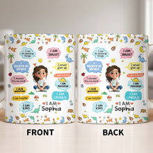 Load image into Gallery viewer, Personalized Dinosaur Affirmations Coffee Mug for Kids

