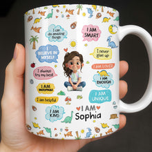 Load image into Gallery viewer, Personalized Dinosaur Affirmations Coffee Mug for Kids
