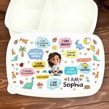 Load image into Gallery viewer, Personalized Kids Lunch Box Dinosaur Custom Name Gift for Girls
