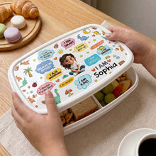Load image into Gallery viewer, Personalized Kids Lunch Box Dinosaur Custom Name Gift for Girls
