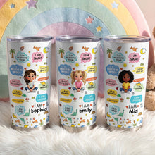 Load image into Gallery viewer, Personalized Kids Affirmations Tumbler 20oz Custom Name Gift
