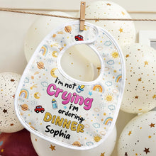 Load image into Gallery viewer, Personalized Funny Baby Bib Custom Name Rainbow Design Gift
