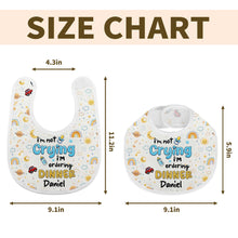 Load image into Gallery viewer, Personalized Funny Baby Bib Custom Name Rainbow Design Gift
