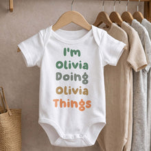 Load image into Gallery viewer, Personalized Custom Baby Onesie Soft Cotton Cute Gift

