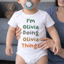 Load image into Gallery viewer, Personalized Custom Baby Onesie Soft Cotton Cute Gift
