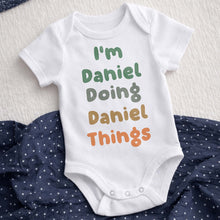 Load image into Gallery viewer, Personalized Custom Baby Onesie Soft Cotton Cute Gift
