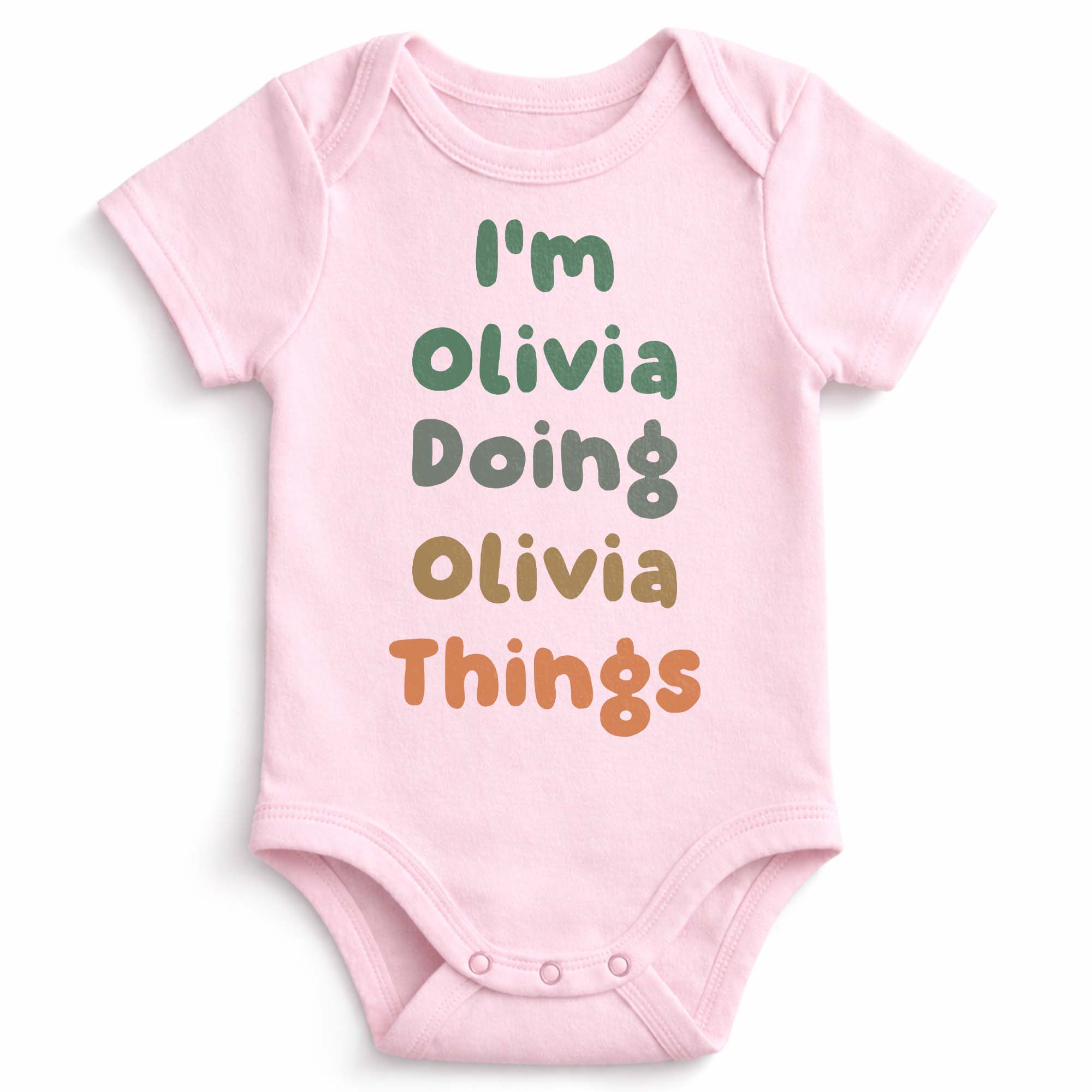 Personalized Custom Baby Onesie Soft Cotton Cute Gift
