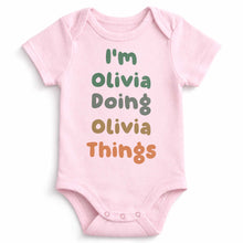 Load image into Gallery viewer, Personalized Custom Baby Onesie Soft Cotton Cute Gift
