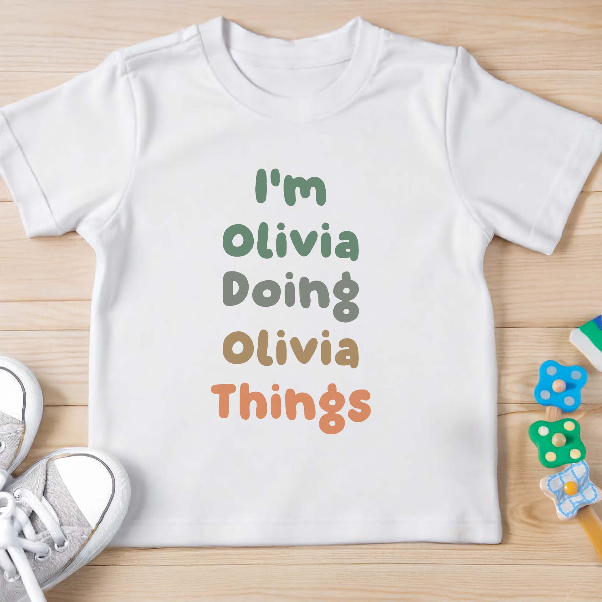 Personalized Custom Youth T-Shirt Fun Colorful Gift for Kids