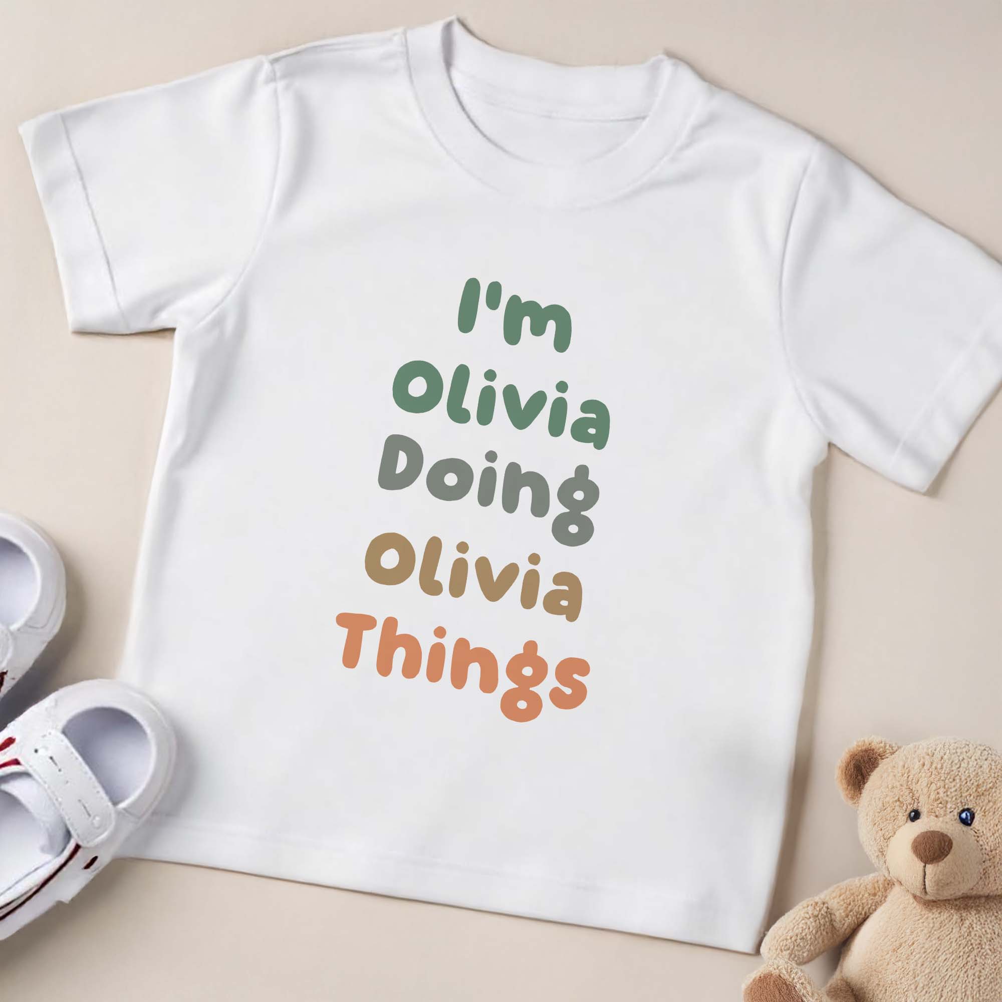 Personalized Custom Youth T-Shirt Fun Colorful Gift for Kids